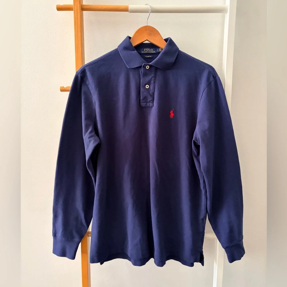 Men’s Polo by Ralph Lauren Classic Navy Polo Shirt‎